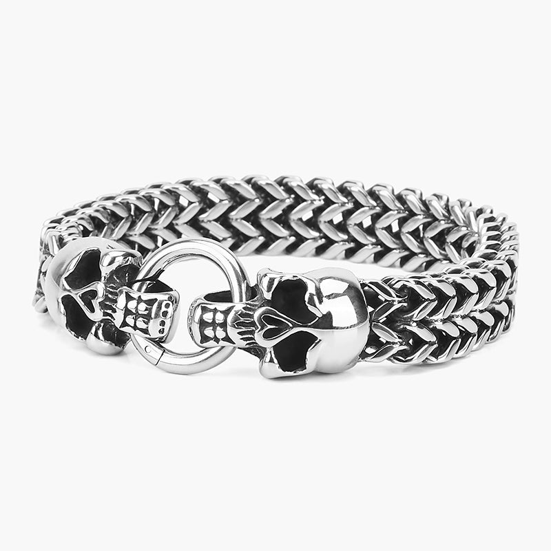 SKULL ROUND CONNECTION BRACELET